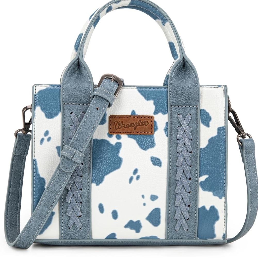 Wrangler Crossbody Bag in Blue and White